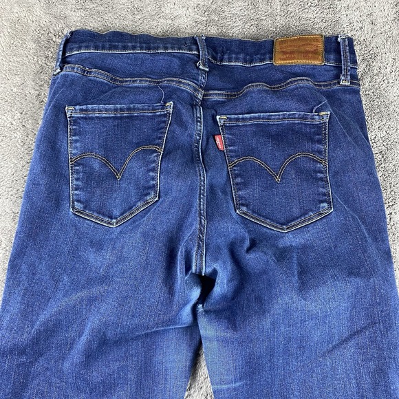 Levis 310 Shaping Super Skinny Stretch Jeans Womens 31 Blue Medium Wash Mid Rise - Picture 12 of 14